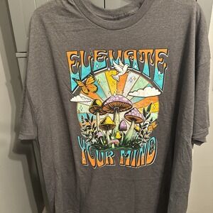 Elevate Your Mind Men's Gray T-shirt 3XL New